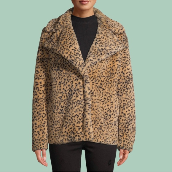 Kendal + Kylie Jenner Women's faux fur Animal print jacket - Picture 7 of 13